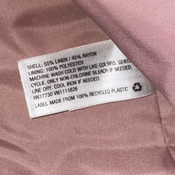 A New Day (Target) NWT Blazer Jacket Pink Linen Business Casual Chic Women’s 14 - Picture 12 of 16